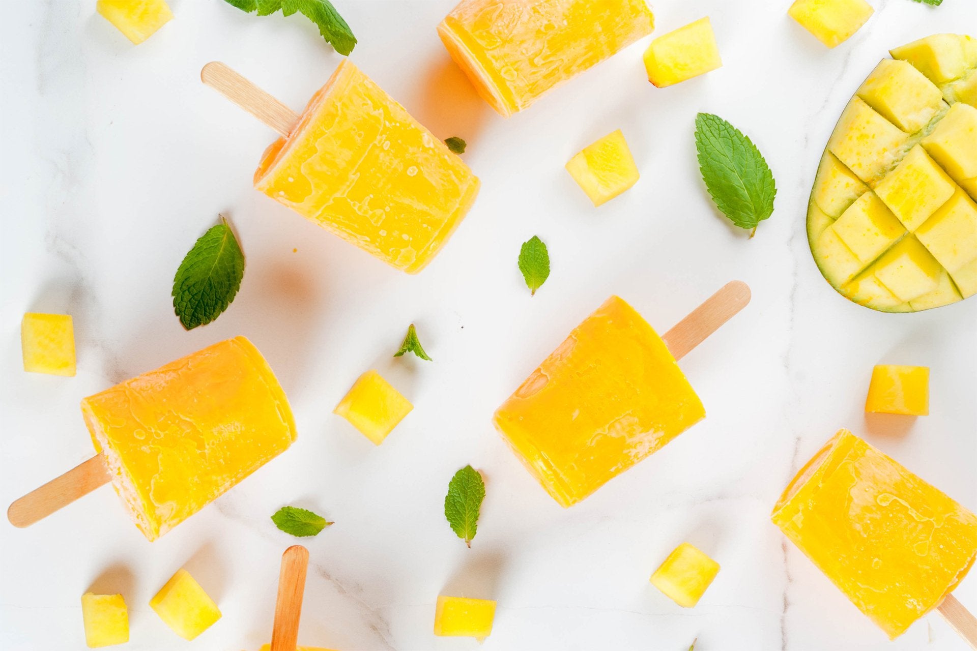 Mango and Banana Totsicles Mango and Banana Totsicles