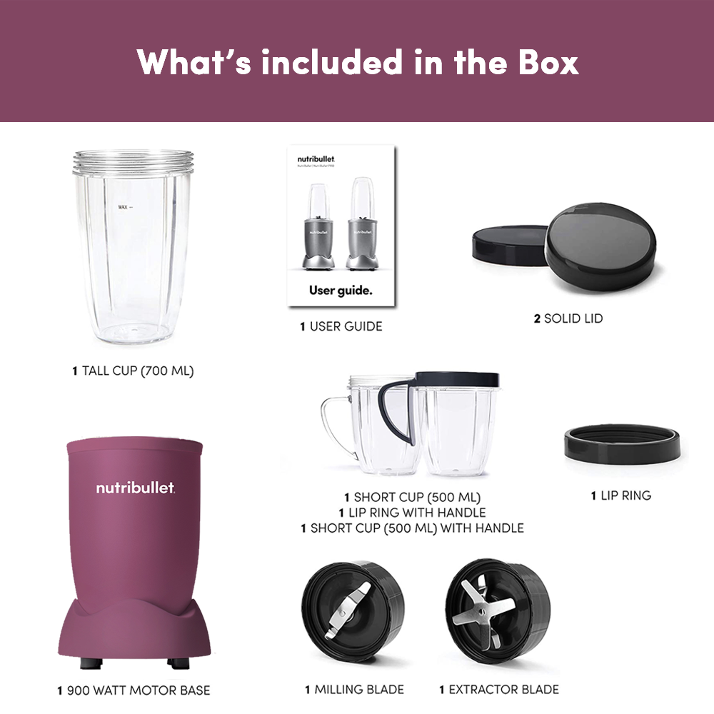 Renewed-NutriBullet Pro 900 Blender / Mixer / Smoothie Maker Renewed-NutriBullet Pro 900 Blender / Mixer / Smoothie Maker