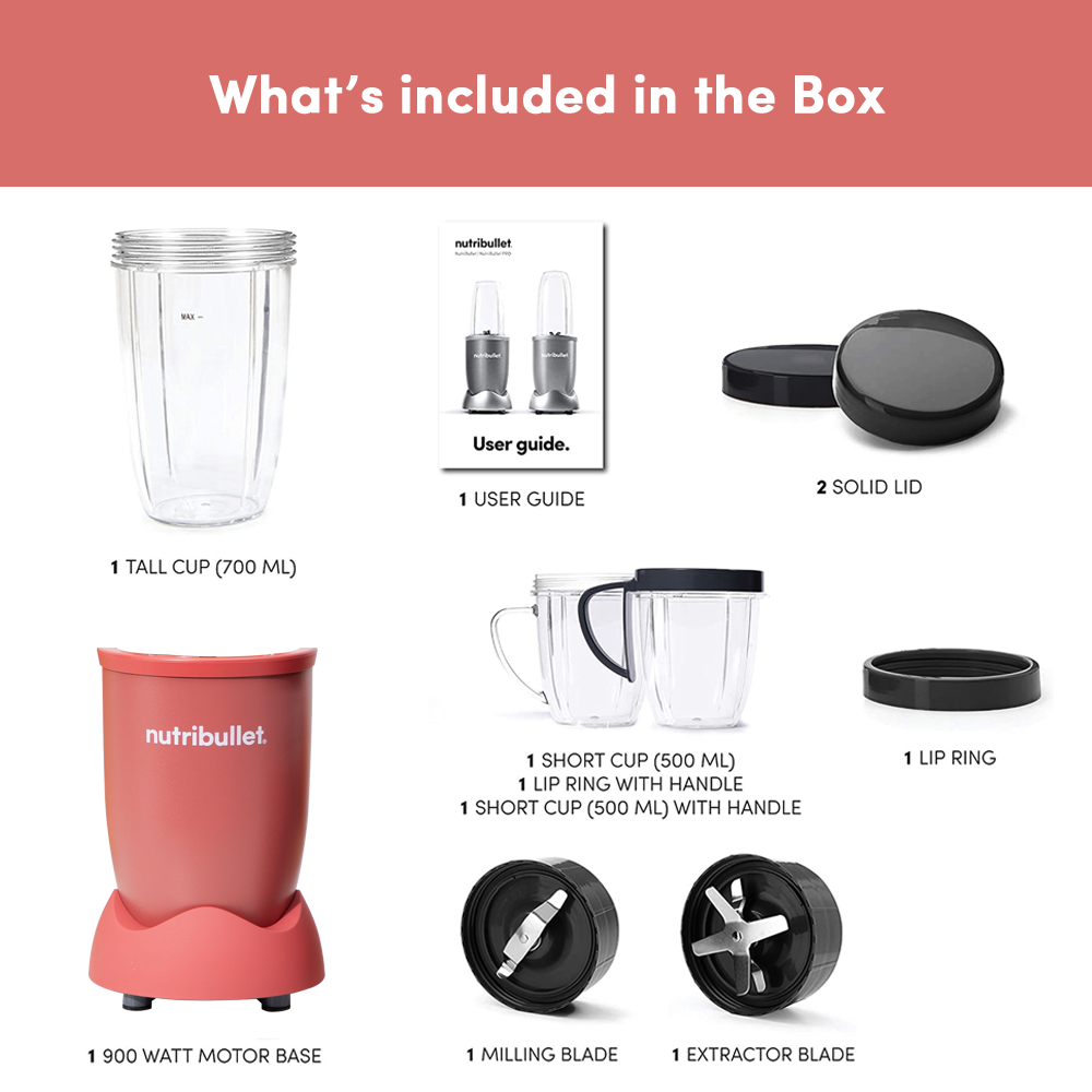 Renewed-NutriBullet Pro 900 Blender / Mixer / Smoothie Maker Renewed-NutriBullet Pro 900 Blender / Mixer / Smoothie Maker