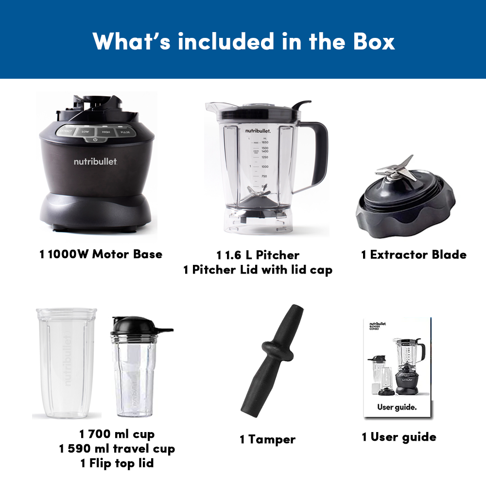 NutriBullet Blender Combo 1000 Blender / Mixer / Smoothie Maker NutriBullet Blender Combo 1000 Blender / Mixer / Smoothie Maker