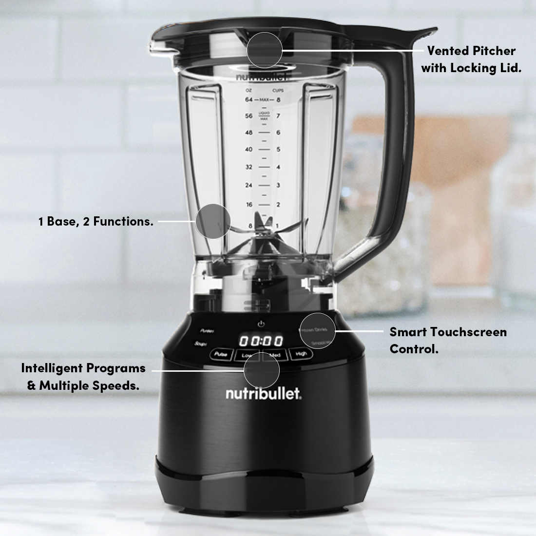NutriBullet Smart Touch Blender Combo 1500 Blender / Mixer / Smoothie Maker NutriBullet Smart Touch Blender Combo 1500 Blender / Mixer / Smoothie Maker