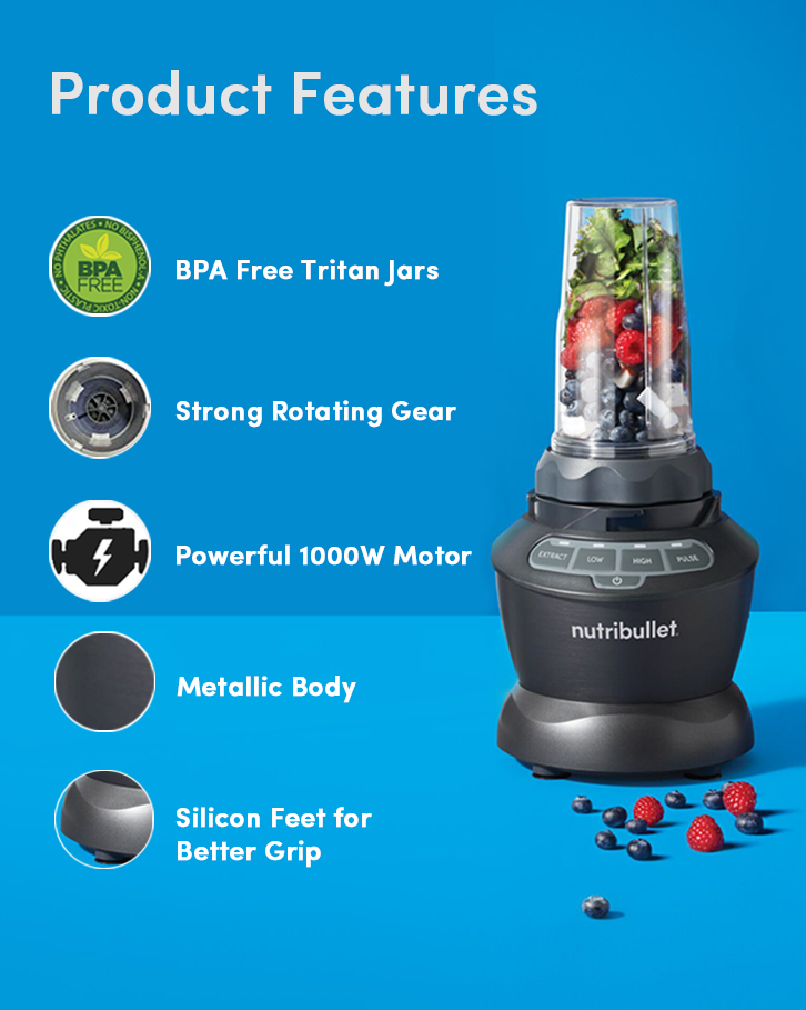 NutriBullet Blender Combo 1000 Blender / Mixer / Smoothie Maker NutriBullet Blender Combo 1000 Blender / Mixer / Smoothie Maker