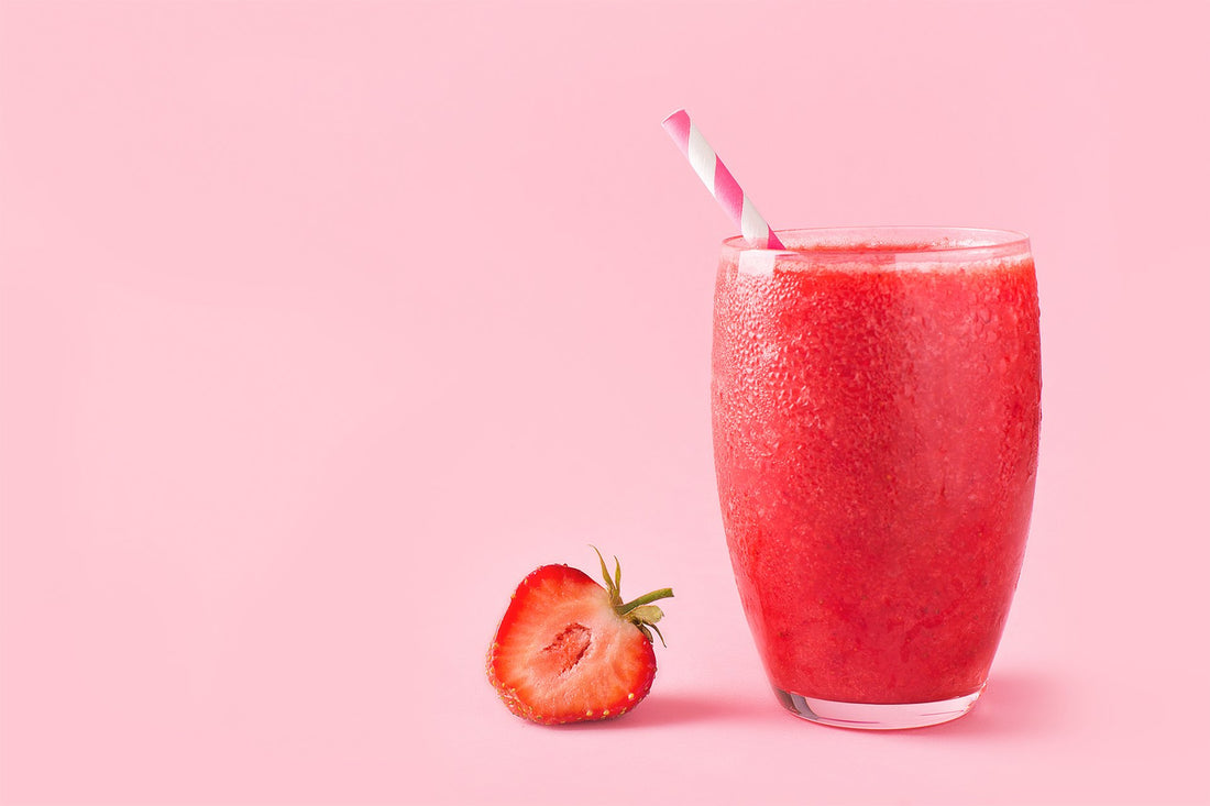 Spiked Strawberry Mint Slushy