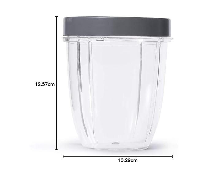 NutriBullet 18oz (500ml) Short Jar with Lip Ring - For 600 & 900 Series